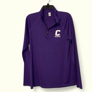 ALO yoga spirit purple 1/4 zip active pullover ladies team jacket Cougars Small